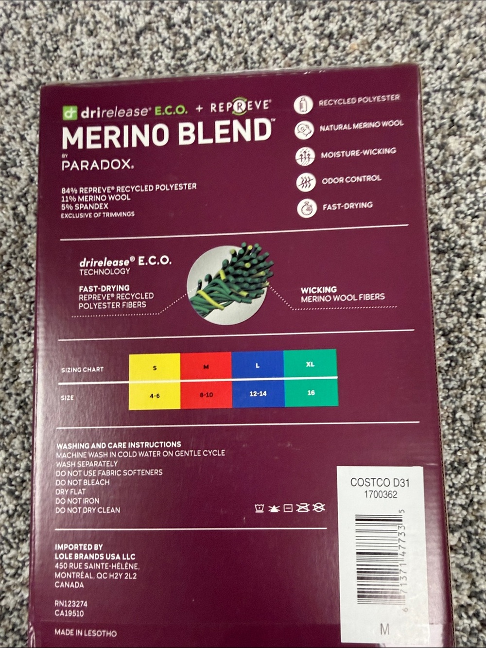 Paradox Women's Merino Blend Performance Top — Purple - Picture 2 of 2